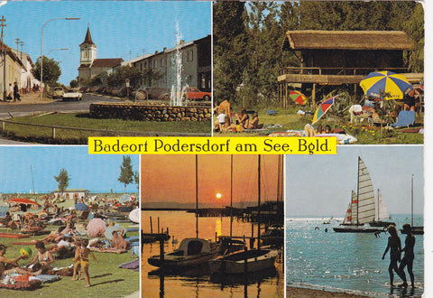 AK Badeort Podersdorf am See.