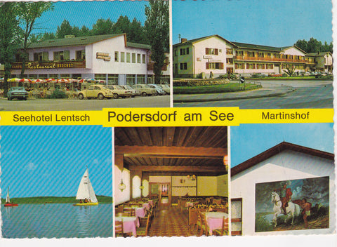 AK Podersdorf am See. Seehotel Lentsch. Martinshof.