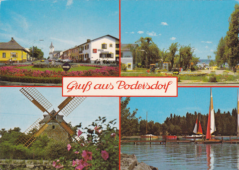 AK Gruß aus Podersdorf.