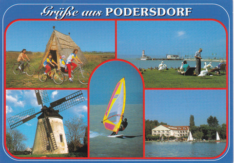 AK Grüße aus Podersdorf.