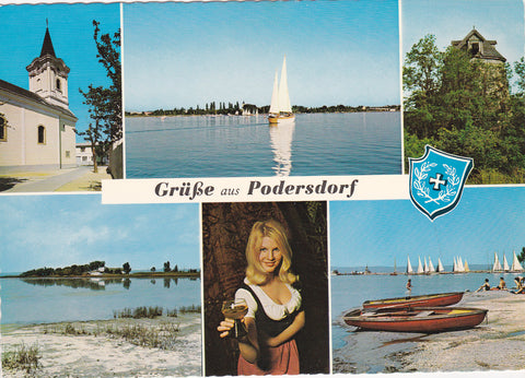 AK Grüße aus Podersdorf.