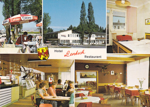 AK Podersdorf am Neusiedlersee. Hotel Restaurant Lentsch.