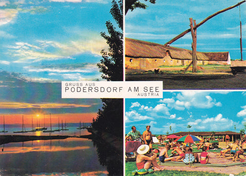 AK Gruss aus Podersdorf am See.