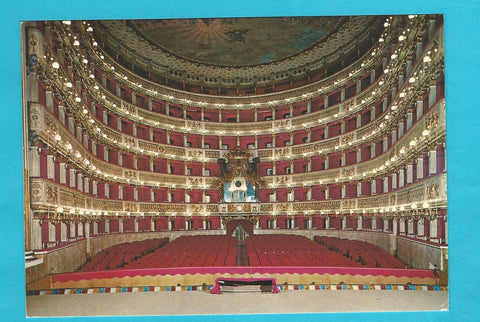 AK Napoli. Interno del Teatro S. Carlo.