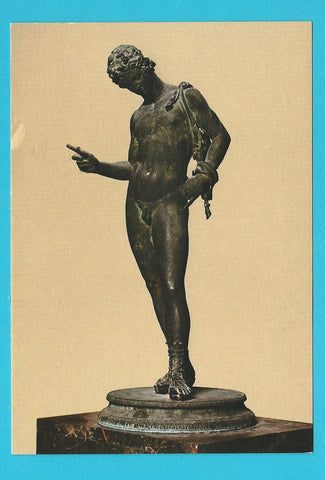AK Museo Nazionale di Napoli. Statuetta di Dionisio detta Narciso. Bronzo da Pompei.