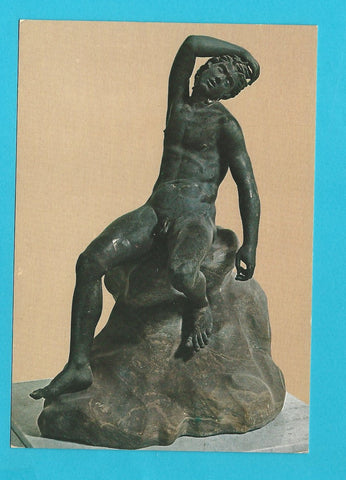 AK Museo Nazionale di Napoli. Statua di Satiro dormiente.
