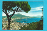 AK Napoli. Panorama e Vesuvio.