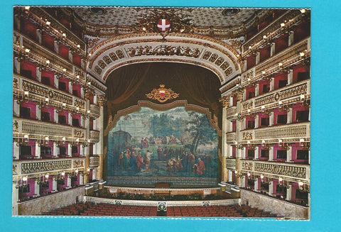 AK Napoli. Interno del Teatro S. Carlo.