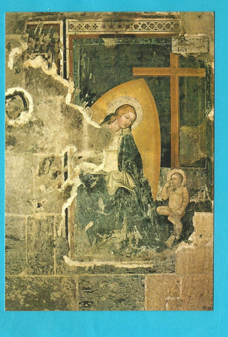 AK Napoli. Basilica di Santa Chiara. Affresco.