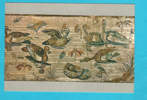 AK Napoli - Museo Nazionale. Scena nilotica. (Mosaico Pompei)