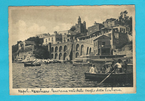 AK Napoli - Marechiaro - Panorama visto dallo scoglio della Pescheria.