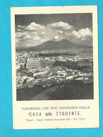 AK Napoli - Corso Vittorio Emanuele 335. Panorama che puo ammirarsi dalla Casa dello Studente.