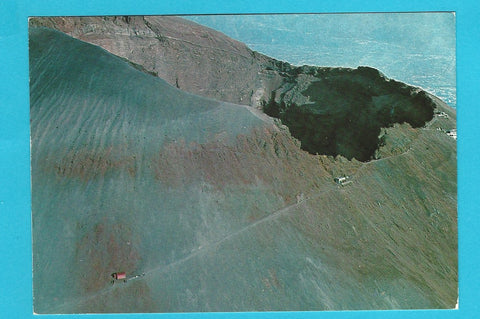 AK Napoli. Il Cratere del Vesuvio visto dall'aereo.