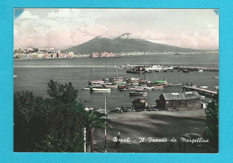 AK Napoli - Il Vesuvio da Mergellina.