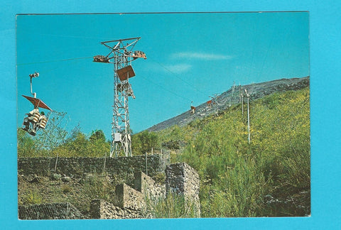 AK Napoli. Vesuvio. Seggiovia.