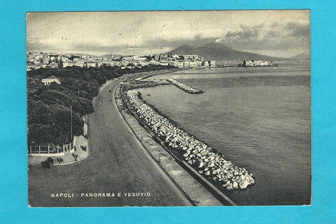 AK Napoli - Panorama e Vesuvio.