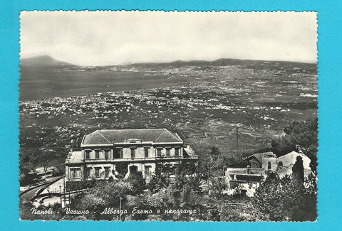 AK Napoli - Vesuvio - Albergo Eremo e panorama.