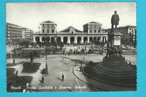 AK Napoli - Piazza Garibaldi e Stazione Centrale.