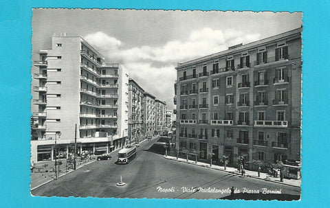 AK Napoli - Viale Michelangelo da Piazza Bernini.