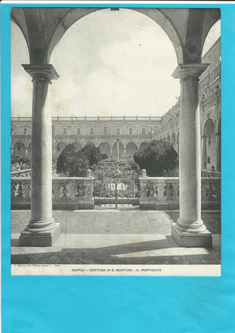 Napoli - Certosa di S. Martino - Porticato. Format: 23,5 x 19 cm. Verlag: Ragozino.