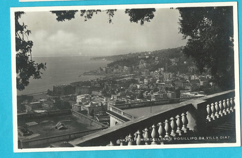 AK Napoli - Mergellina e Posillipo da Villa Diaz.