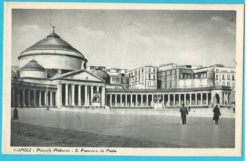 AK Napoli - Piazzale Plebiscito - S. Francesco da Paola.