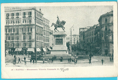 AK Napoli - Monumento Vittorio Emanuele II.