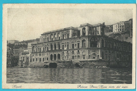 AK Napoli. Palazzo Donn'Anna visto dal Mare.