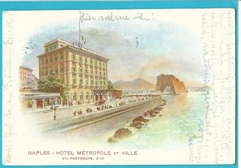 AK Naples - Hotel Metropole et Villa. Via Partenope 9-10.