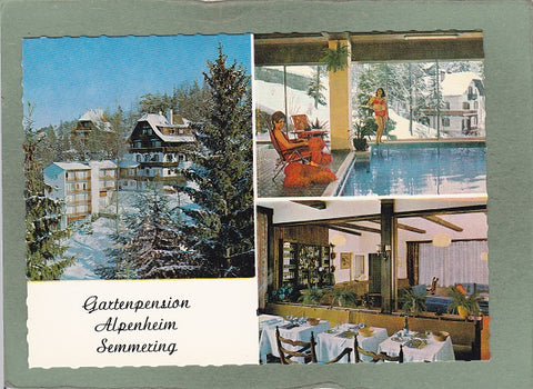AK Höhenluftkurort Semmering. Gartenpension Alpenheim. Semmering 55.
