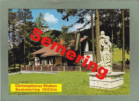 AK Semmering-Paßhöhe. Cafe – Restaurant Christophorus-Stuben.
