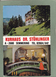 AK Semmering. Kurhaus Dr.  Stühlinger.