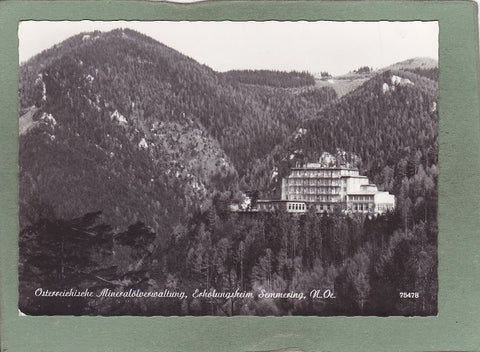 AK Erholungsheim Semmering. Österreichische Mineralölverwaltung.