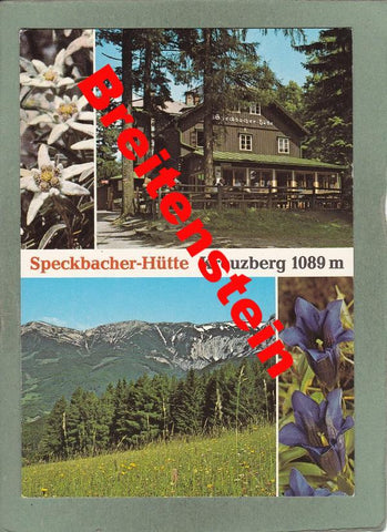 AK Breitenstein a. Semmering. Speckbacher-Hütte. Pächterin Karin Rosenberger.