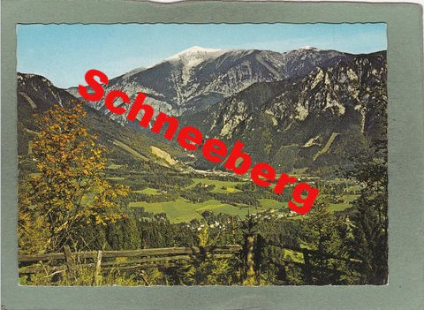 AK Blick vom Kreuzberg (Speckbacherhütte) zum Schneeberg.