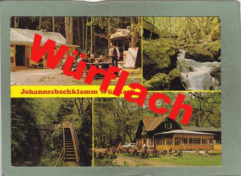 AK Johannesbachklamm Würflach.