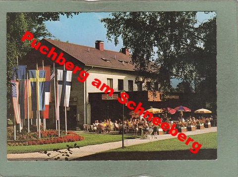 AK Puchberg am Schneeberg. Cafe – Konditorei Szabo. Kurpark.
