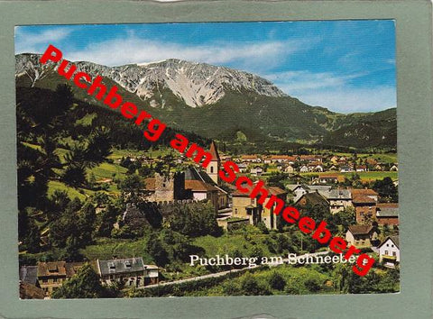AK Puchberg am Schneeberg. Blick zum Schneeberg.