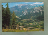 AK Blick vom Kreuzberg auf Edlach, Hirschwang und Schneeberg.
