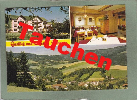 AK Tauchen bei Mönichkirchen. Gasthof und Pension Schwarz.