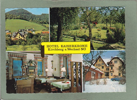 AK Kirchberg am Wechsel. Hotel Zur Kaiserkrone Georg Muhr.