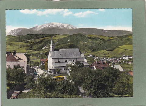 AK Wallfahrtskirche St. Corona am Wechsel gegen Schneeberg.