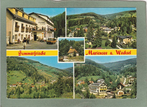 AK Sommerfrische Mariensee am Wechsel. Gasthof Pension Tankstelle Trafik Haidbauer.