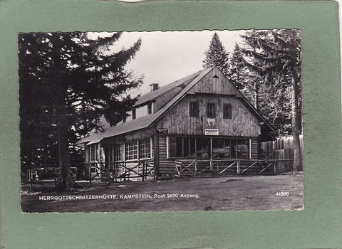 AK Aspang. Herrgottschnitzerhütte Kampstein.