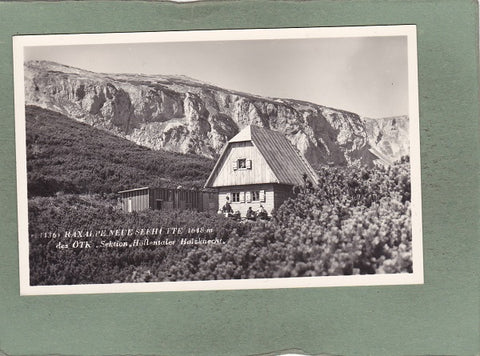 AK Raxalpe. Neue Seehütte des ÖTK Sektion Höllentaler Holzknecht.