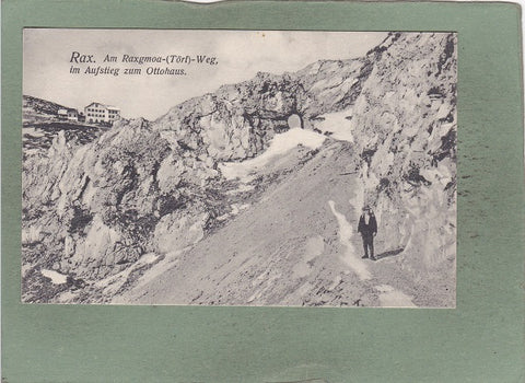 AK Rax. Am Raxgmoa-(Törl)-Weg, im Aufstieg zum Ottohaus. (1914)