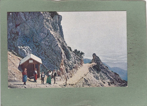 AK Rax. Raxgmoa (Törl) Steig mit Gelberhütte.