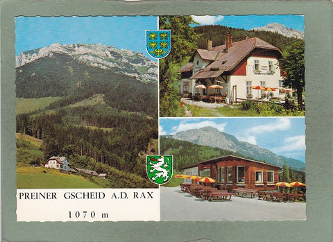 AK Preiner Gscheid a.d. Rax. Alpengasthof und Espresso Geyschläger.