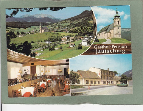 Werbe-AK Unterhöflein 20. Gasthof Pension Jautschnig.