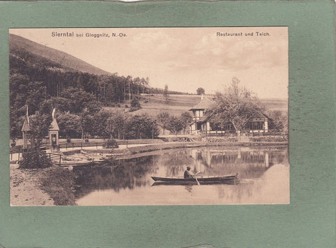 AK Sierntal bei Gloggnitz. Restaurant und Teich. (1912)